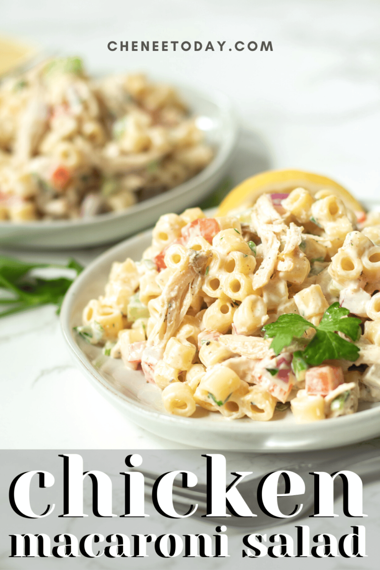Recette de salade de macaroni au poulet – crémeuse et savoureuse !