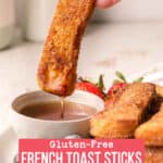 Bâtonnets de pain doré sans gluten avec sucre à la cannelle » Compatibles avec le congélateur !