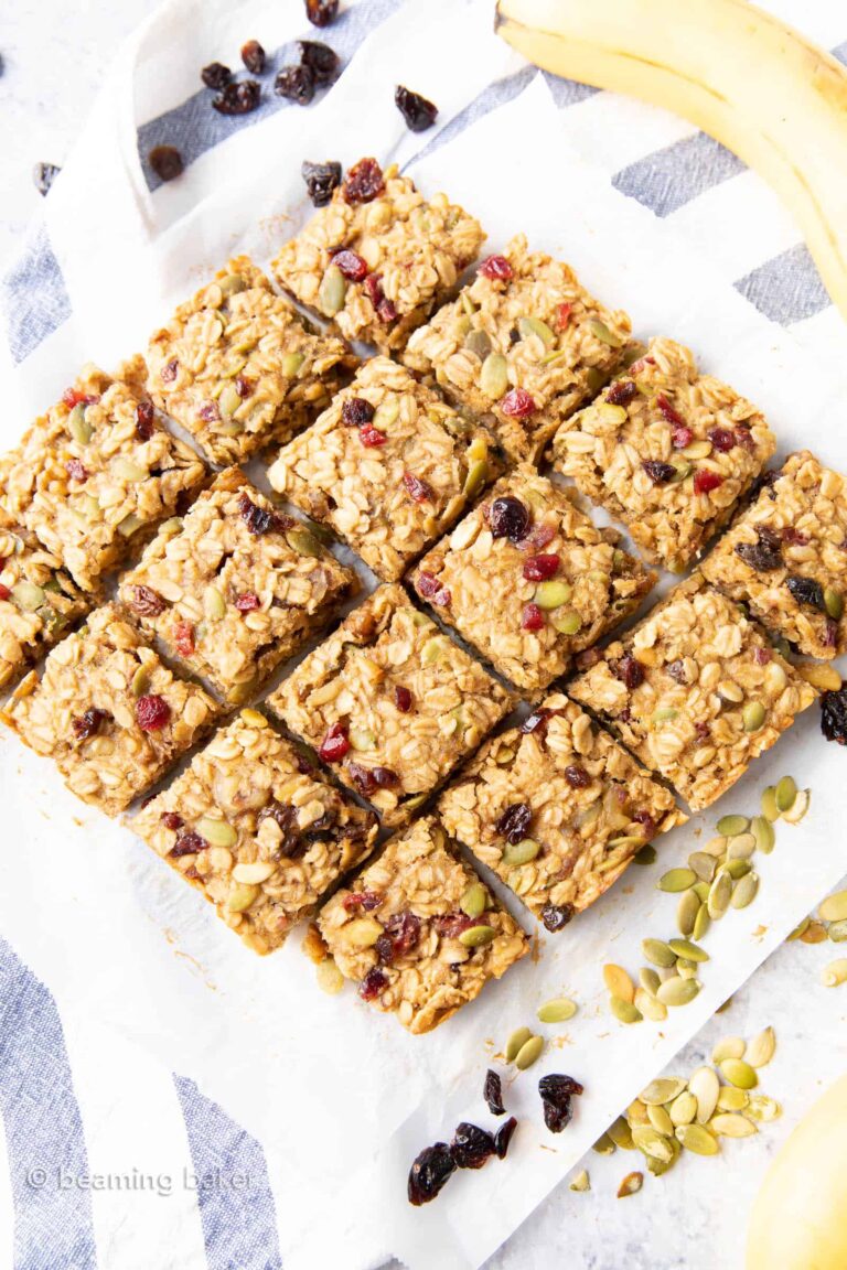 Recette de barres de petit-déjeuner saines – Beaming Baker