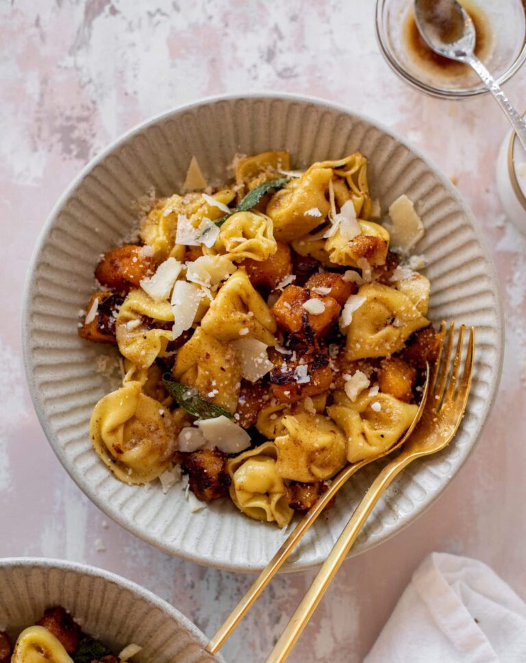 Poêlée de tortellini à la courge musquée