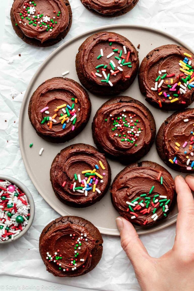 Biscuits givrés au chocolat – Sally’s Baking Addiction