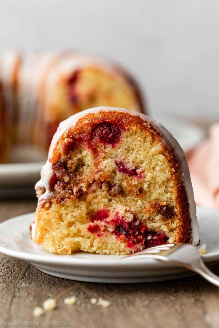 Gâteau Bundt aux canneberges et à l’orange – Sally’s Baking Addiction