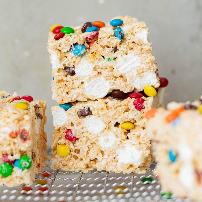 Recette de friandises M&M Rice Krispie