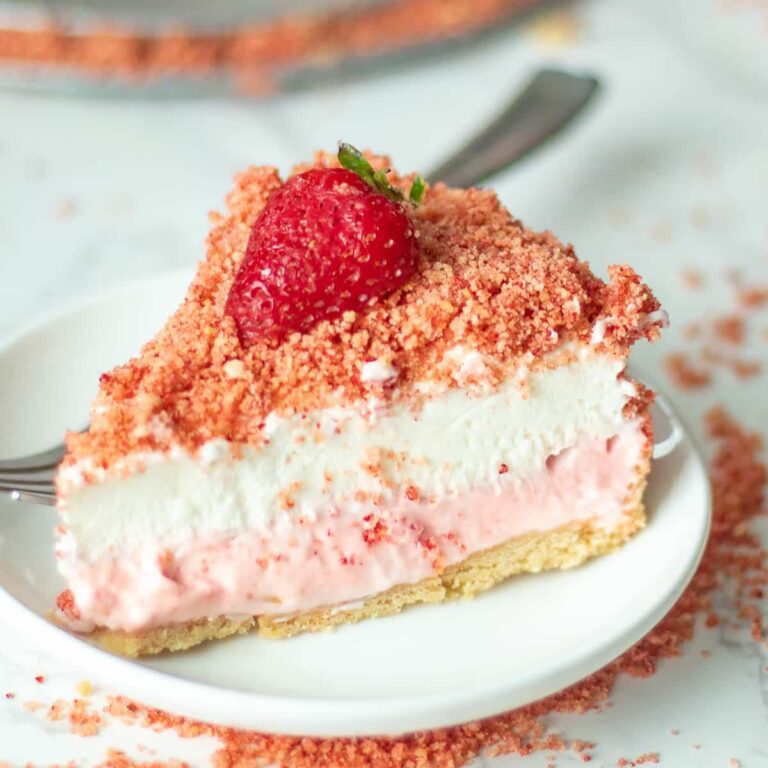 Cheesecake croquant aux fraises – Recette sans cuisson