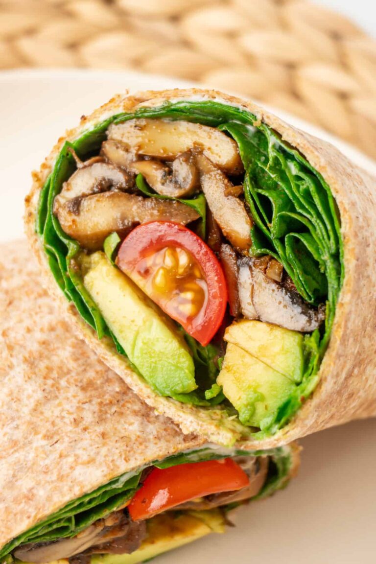 Wraps aux champignons faciles – Vegan à bord