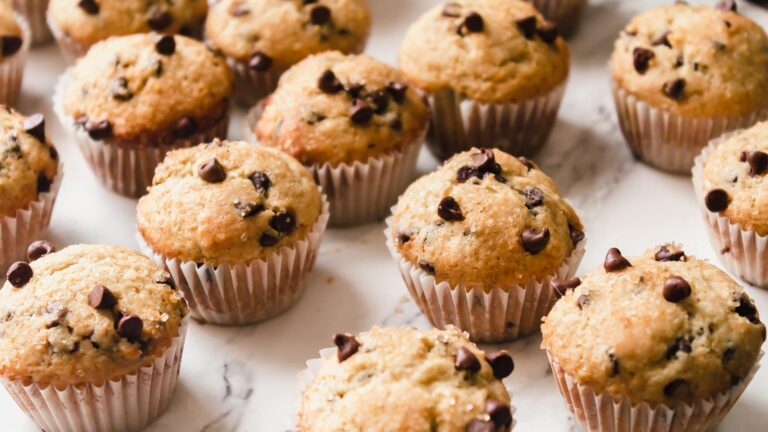 Recette de mini muffins aux pépites de chocolat et au zeste d’orange