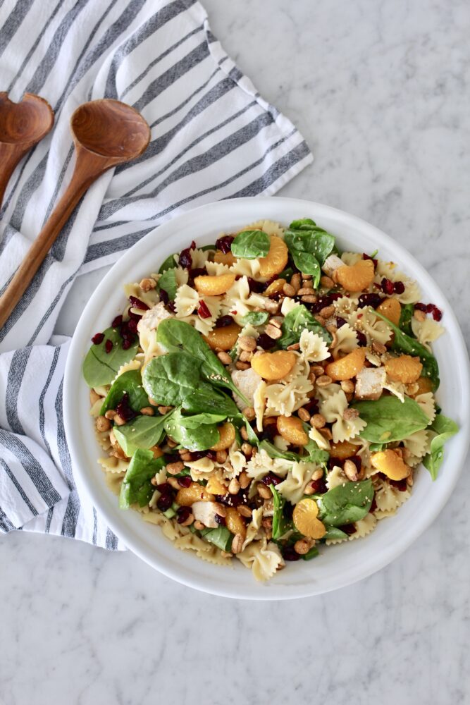 Salade de pâtes aux épinards teriyaki | Une cuisine généreuse