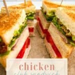 Club Sandwich au Poulet – Le Nester à Plumes