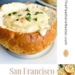Bol de pain de chaudrée de palourdes San Francisco
