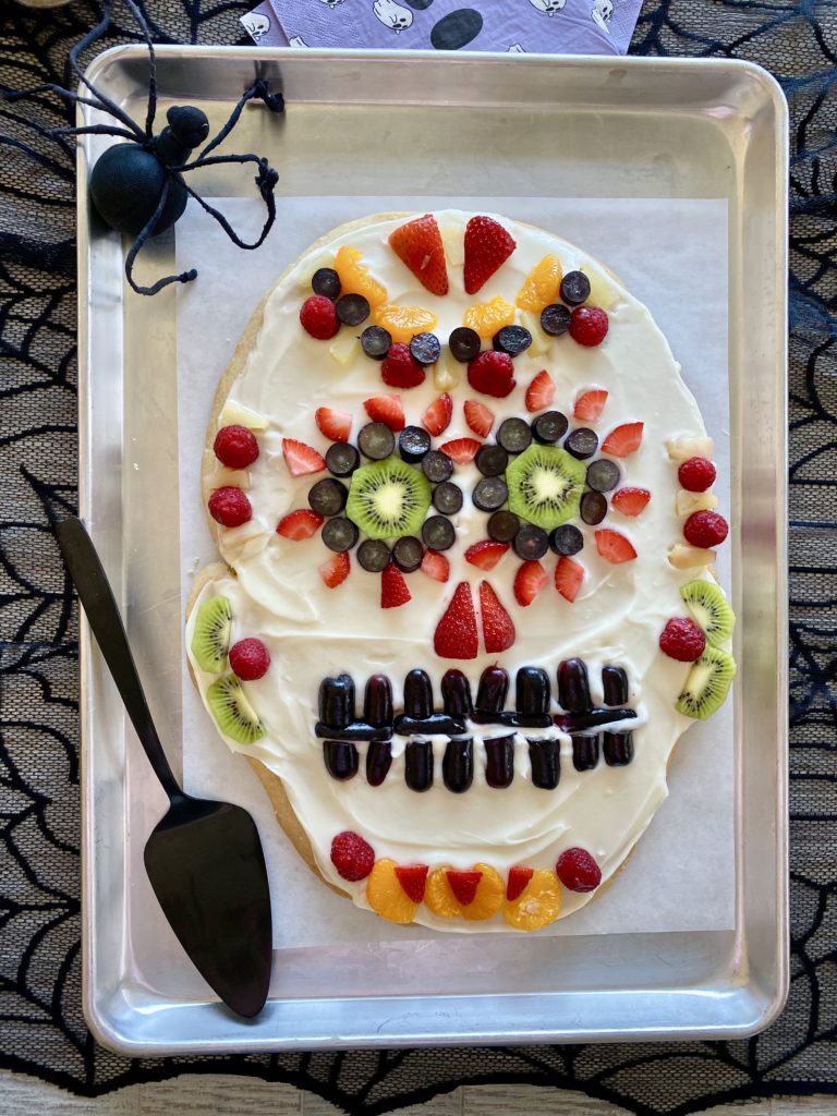 Crâne de biscuit au sucre d’Halloween | Une cuisine généreuse