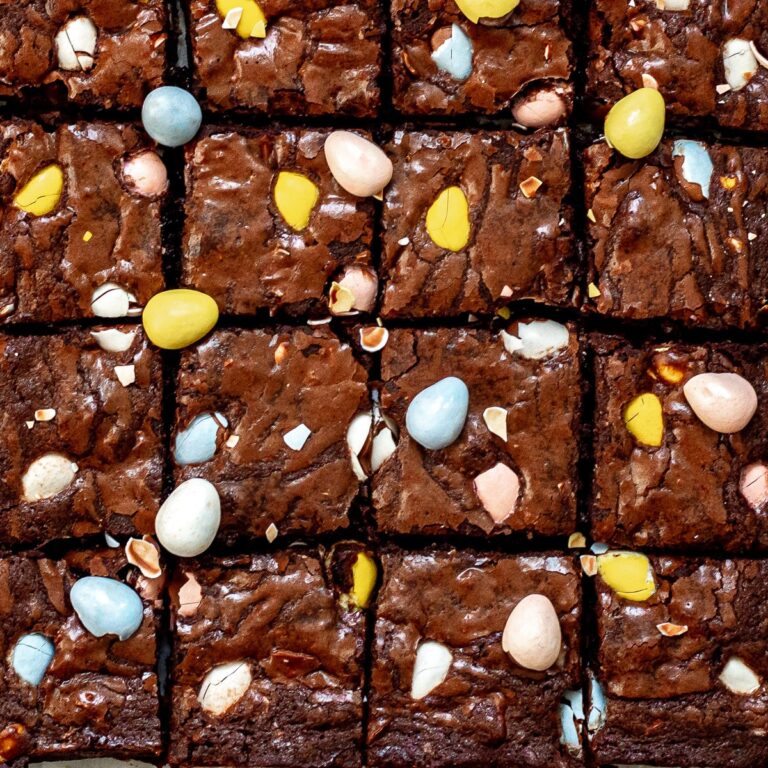 Mini brownies aux œufs – Brownies aux mini œufs Cadbury