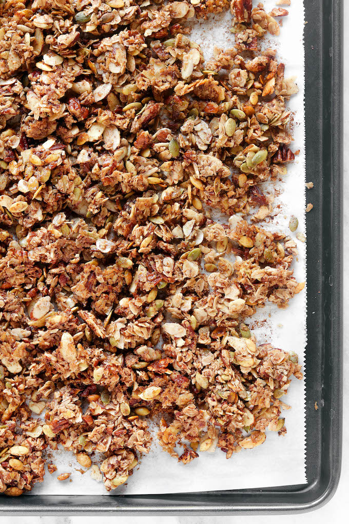 Granola aux épices et à la citrouille