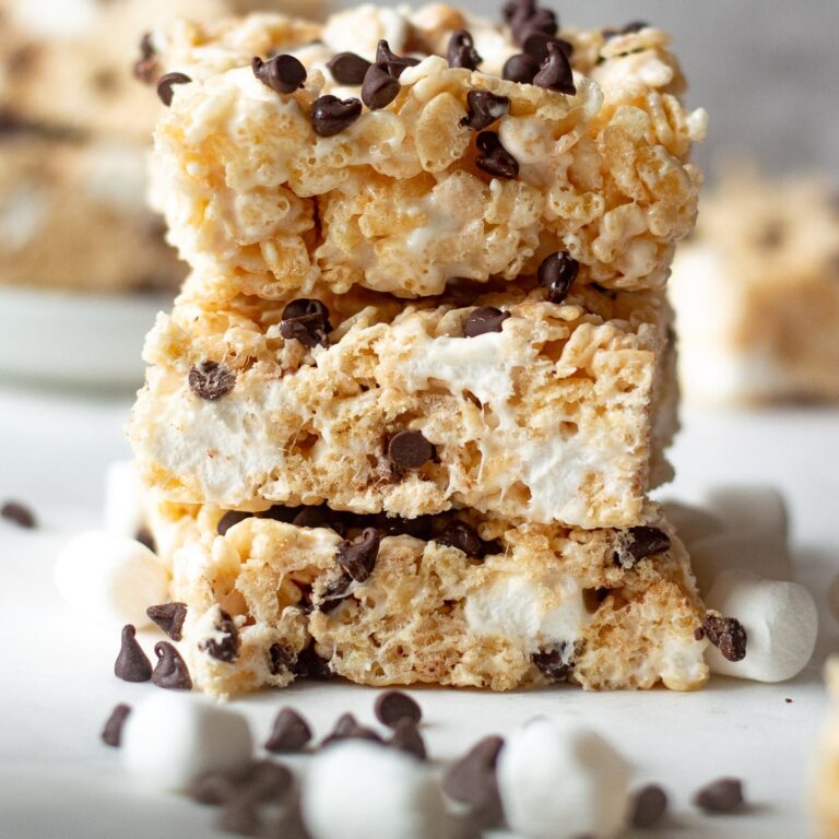 Rice Krispie traite avec des pépites de chocolat