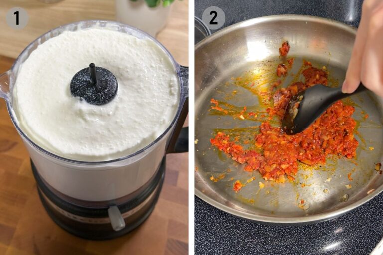 Sauce vodka au fromage cottage riche en protéines