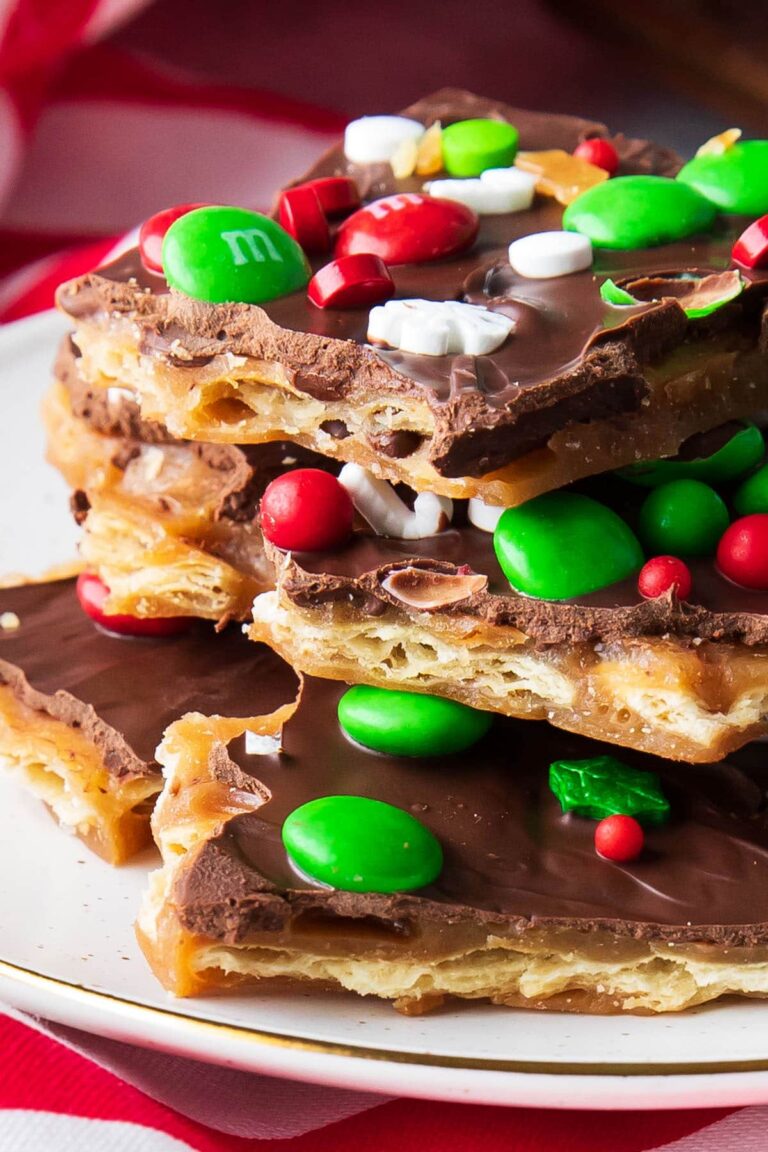 Recette de fissure de Noël avec saltines