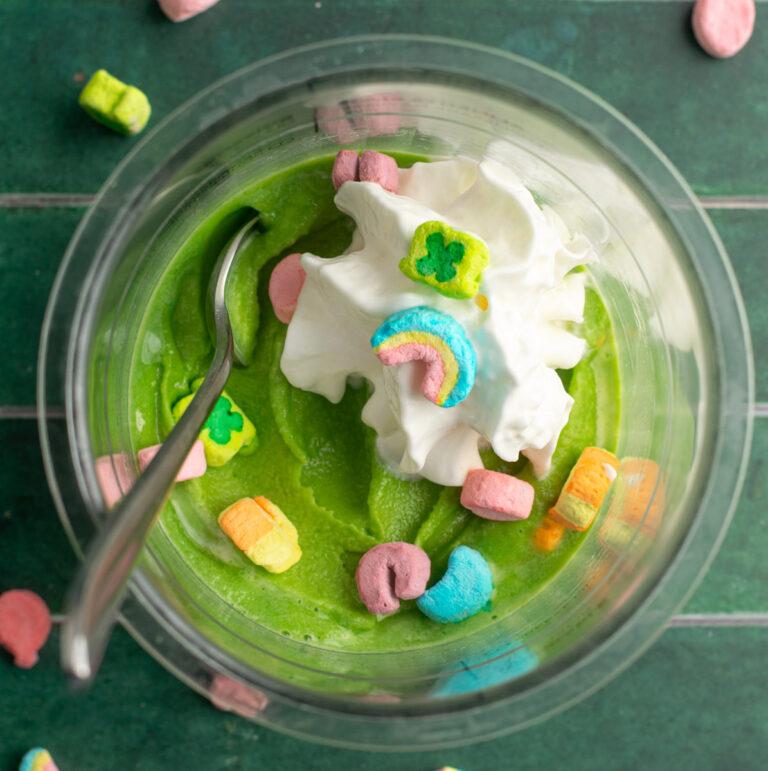 Ninja Creami Shamrock Shake Protein Ice Cream
