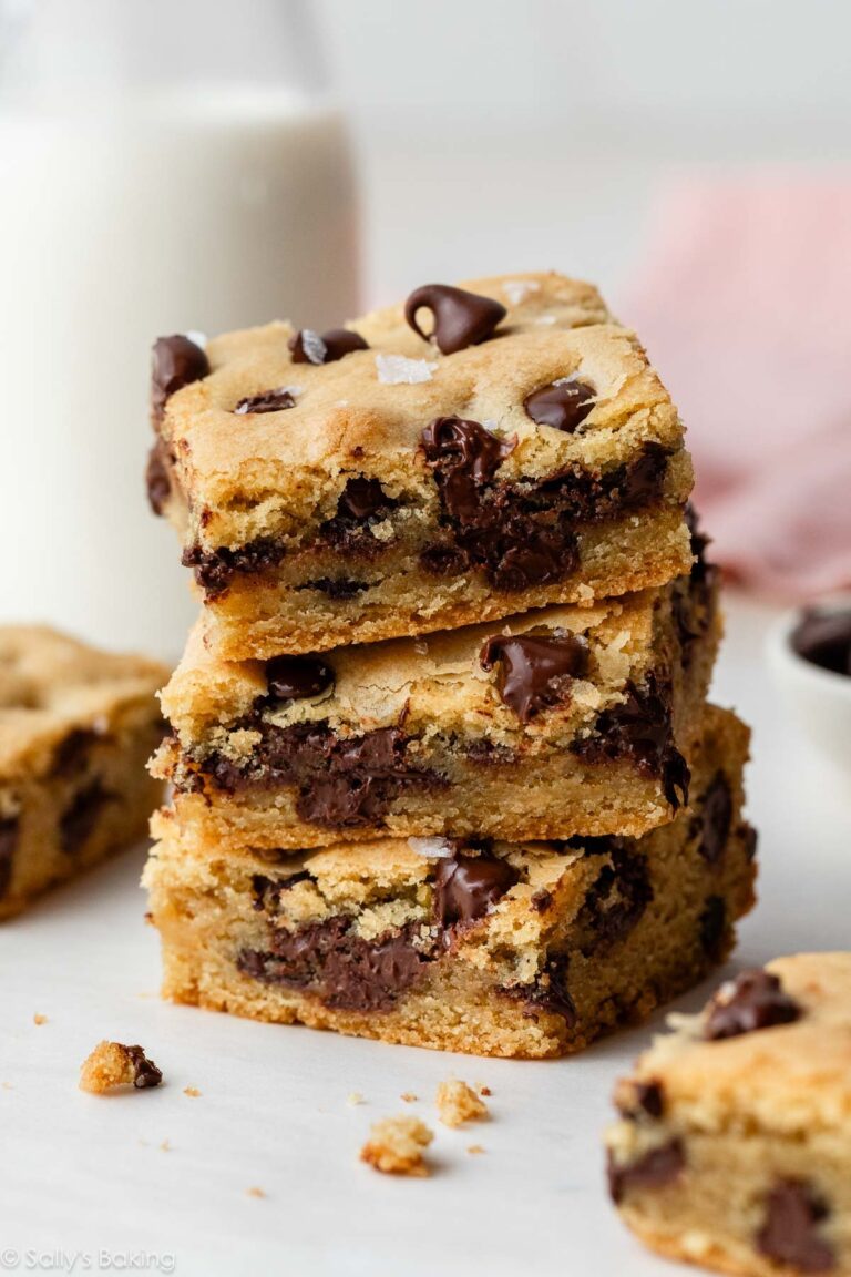 Meilleurs barres de biscuits aux pépites de chocolat molles et moelleux